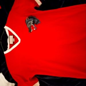 Red Gucci wolf jersey